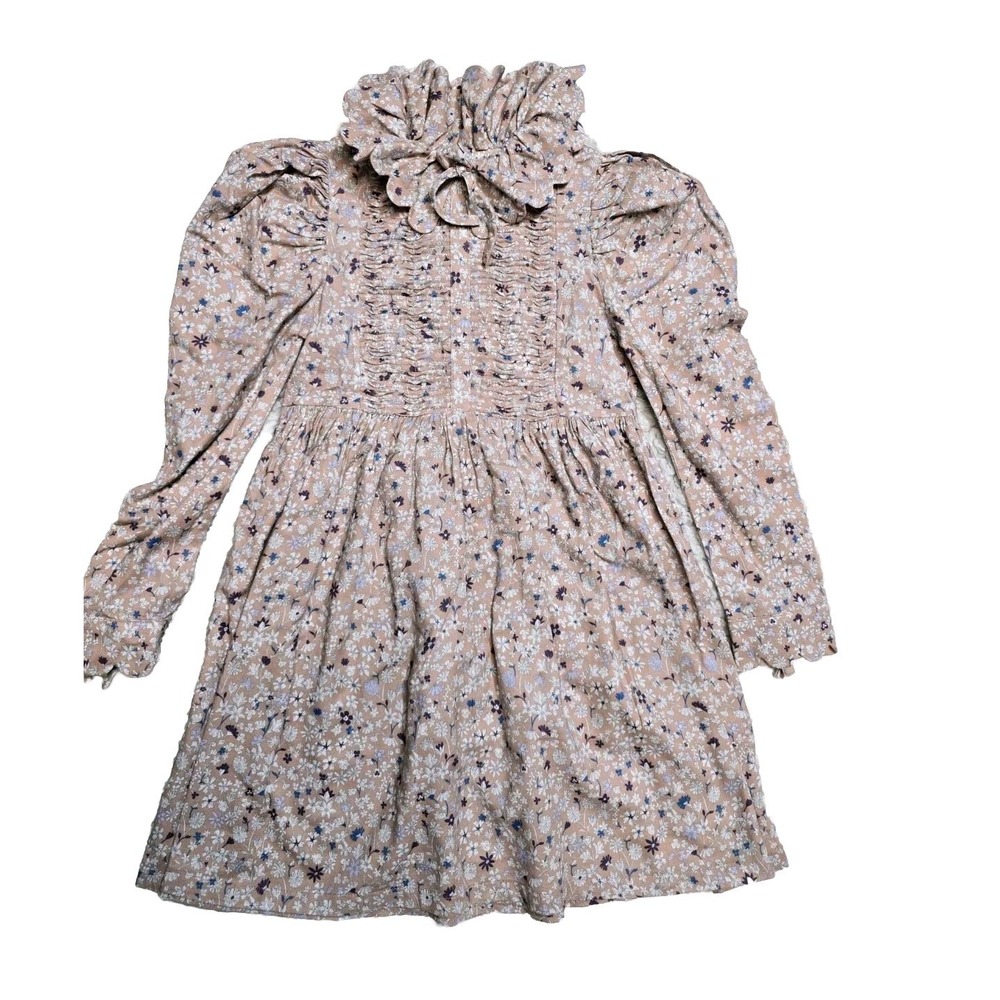 Mothercare Gingersnaps Scalloped Collar Dress 12 Years Floral Long Sleeves